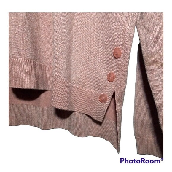 Tint & Shadow Knit Sweater-Size XL-Soft Pink-L/S- Button Detail - Casual - Picture 3 of 7